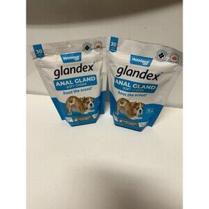 Glandex Peanut Butter Soft Chews for Dogs  Lot Of 2 (60 Total)